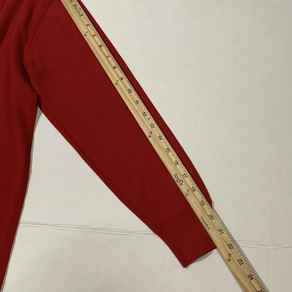 Mens Polo Ralph Lauren Sleepwear Red Cotton Waffle Knit Sleep Shirt Size S